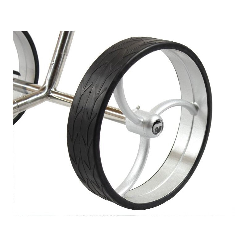 Trendgolf Push-Trolley Cushy S polished stainless steel