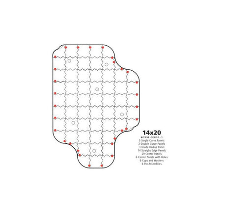 TOUR GAUCHE putting green 430 x 610 cm