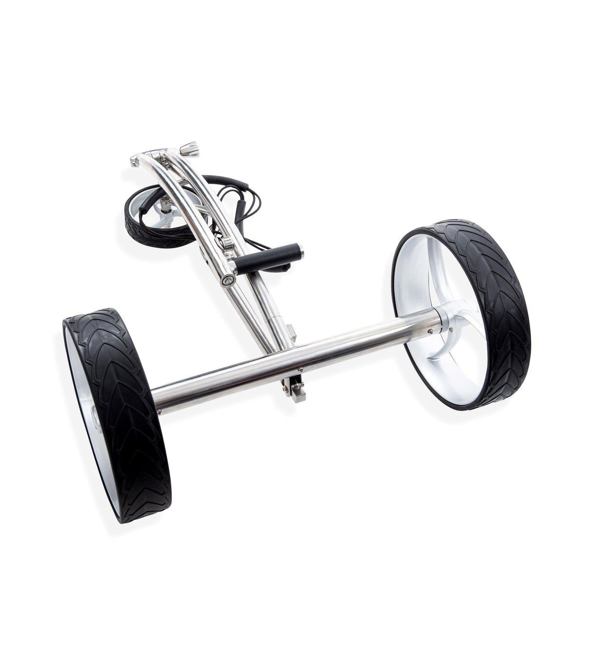 Trendgolf Elektro-Trolley walker Modell 2025 Edelstahl, poliert
