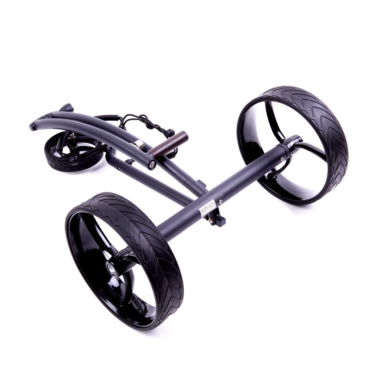 Chariot électrique déambulateur Trendgolf modèle 2025 en acier inoxydable, noir